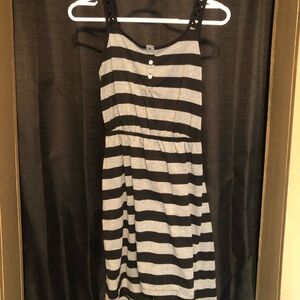 No Boundaries Black and Gray Striped Top